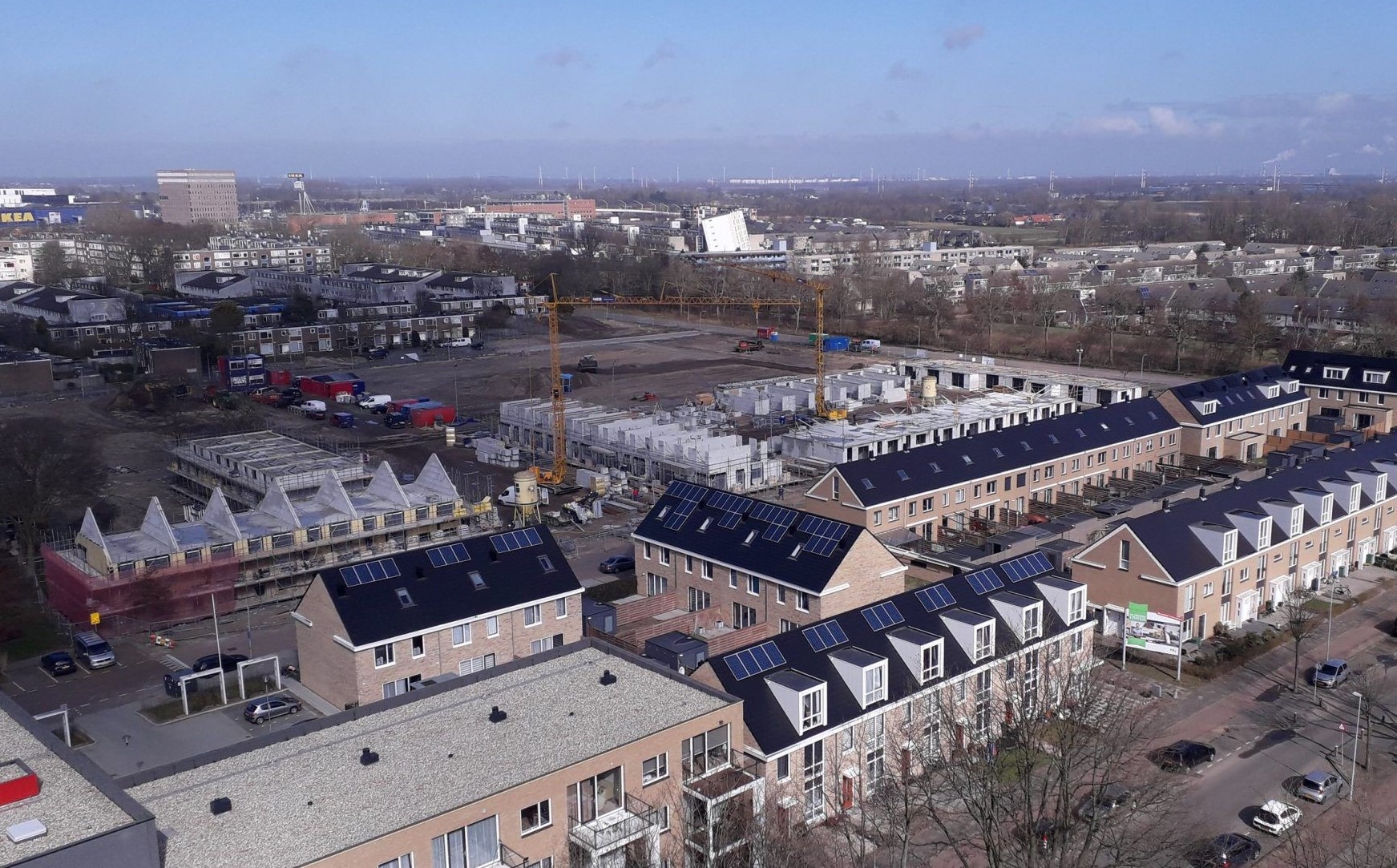 Constructie voor 45 woningen te Haarlem