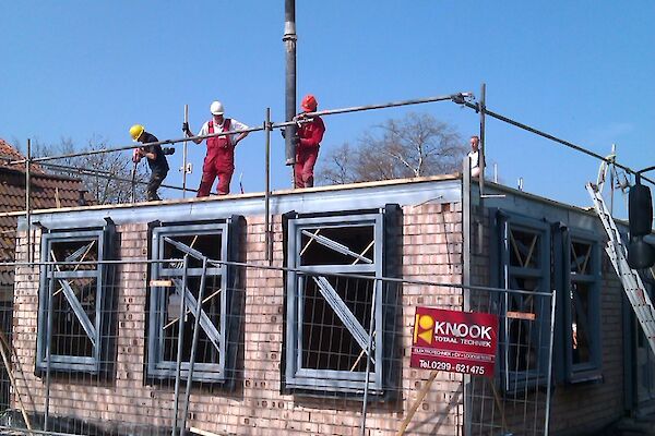 Constructie nieuwbouw woning te Kwadijk