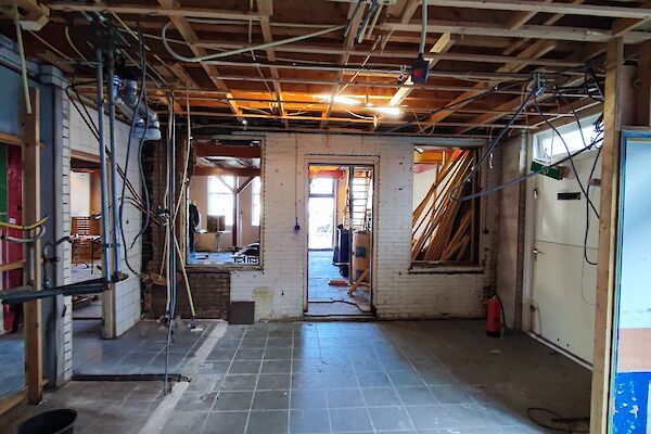 Interne verbouwing bar te West-Terschelling
